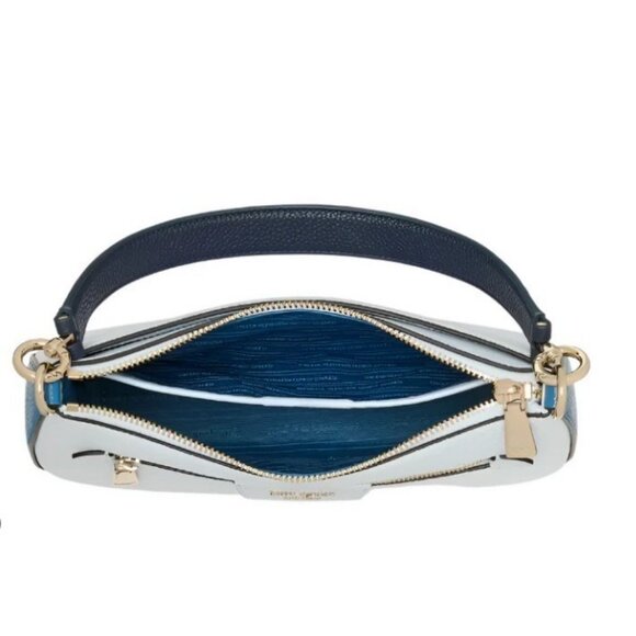 KATE SPADE NY Hudson colorblock leather shoulder crossbody bag + Dust bag BLUE - Picture 11 of 12